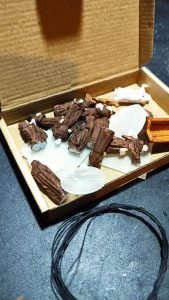 Figuras impresas en resina para diorama de la Abadía