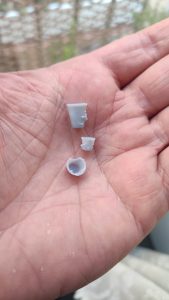 Primer plano de una pieza de resina impresa en 3D con alto nivel de detalle para escenas de atmósfera.