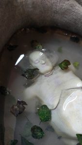 Proceso artesanal del diorama "El Nombre de la Rosa": recreación detallada de los baños del monasterio medieval con Berengario muerto en la bañera, modelado de texturas de piedra húmeda y envejecimiento de mobiliario de madera real