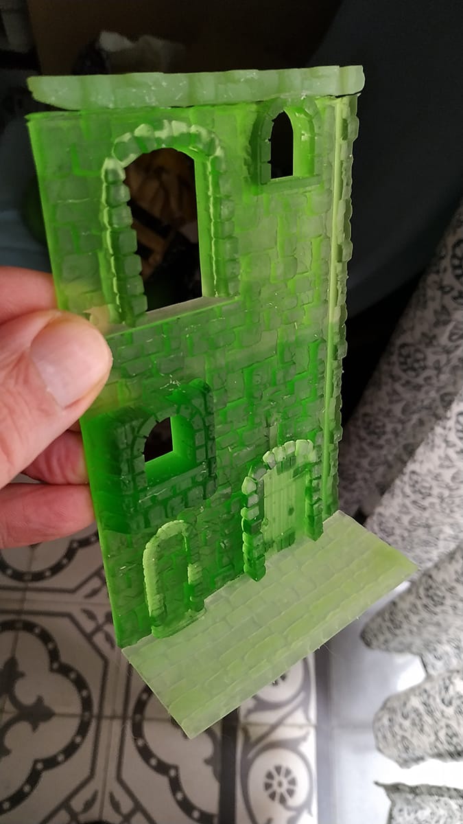 Construcción dioramas nookbooks impresos en resina y pintados a mano