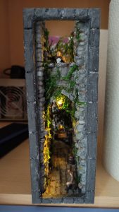 Construcción dioramas nookbooks impresos en resina y pintados a mano