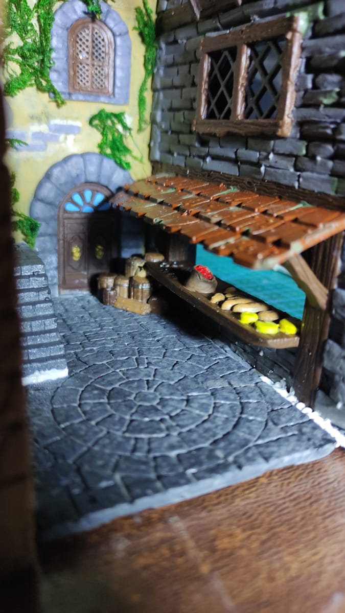 Construcción dioramas nookbooks impresos en resina y pintados a mano