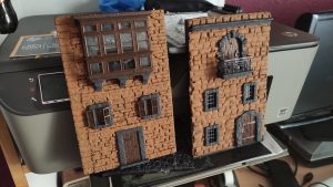 Construcción dioramas nookbooks impresos en resina y pintados a mano