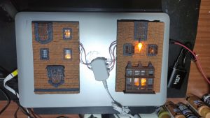 Construcción dioramas nookbooks impresos en resina y pintados a mano