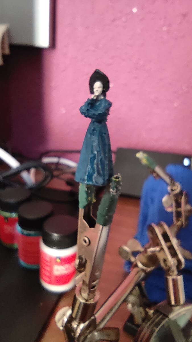 Construcción dioramas nookbooks impresos en resina y pintados a mano