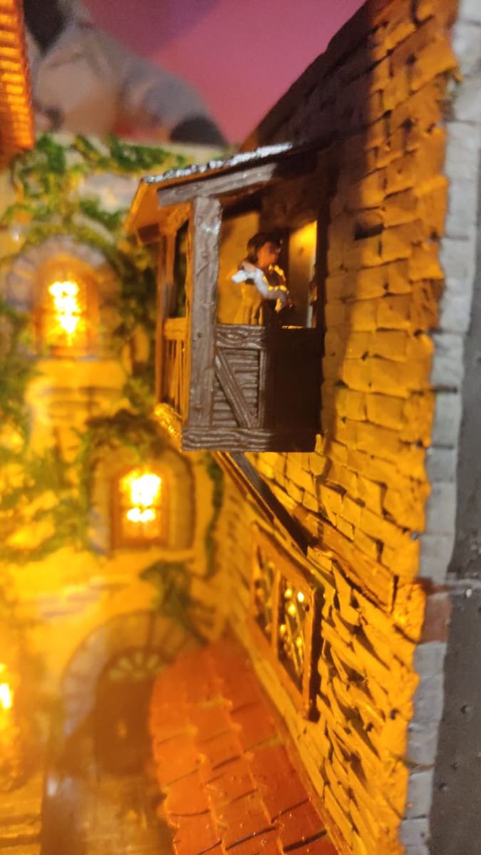 Construcción dioramas nookbooks impresos en resina y pintados a mano