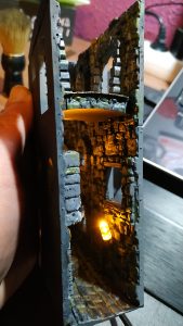 Construcción dioramas nookbooks impresos en resina y pintados a mano