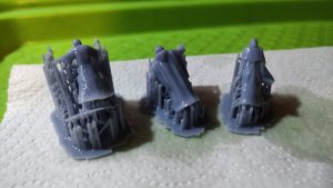 Construcción dioramas nookbooks impresos en resina y pintados a mano