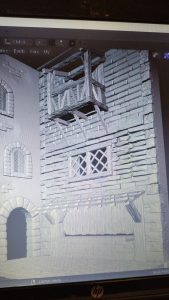 Construcción dioramas nookbooks impresos en resina y pintados a mano