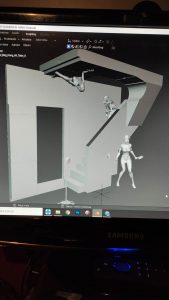 Proceso de creación de diorama artesanal inspirado en Silent Hill: detalles de construcción, pintura técnica y envejecido de escenarios de terror en miniatura.